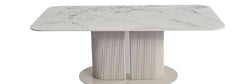 Sydney Cream Ceramic Dining Table With Cambridge Beige Chairs