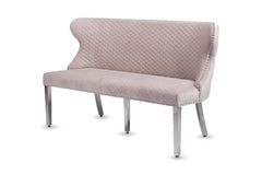 Valentino Plush Velvet Benches- Navy, Mink, Black, Dark Grey