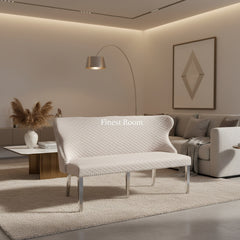Valentino Plush Velvet Benches- Navy, Mink, Black, Dark Grey