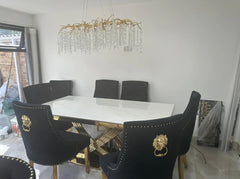 Elina Gold Dining Table