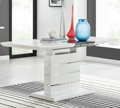 Milan High Gloss Extendable Dining Table